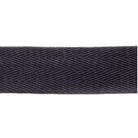 32mm Cotton Heading Tape Dark Obsidian